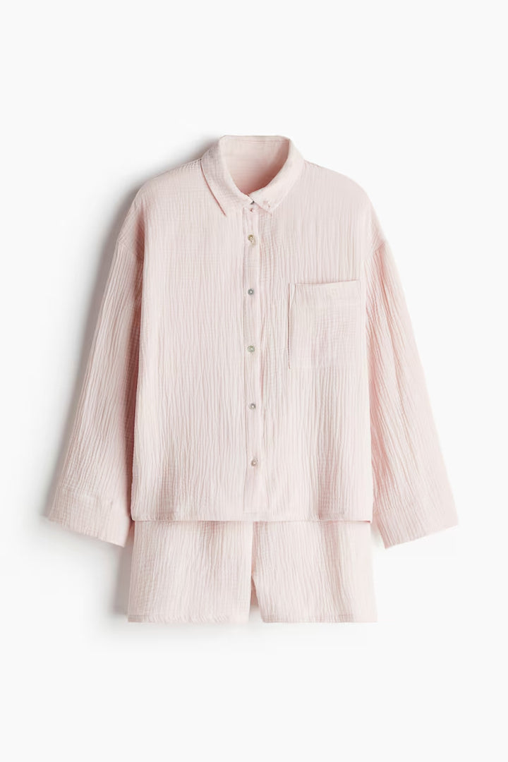 H&M Pajama Shirt and Shorts