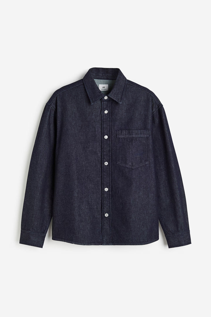H&M Regular Fit Denim Overshirt