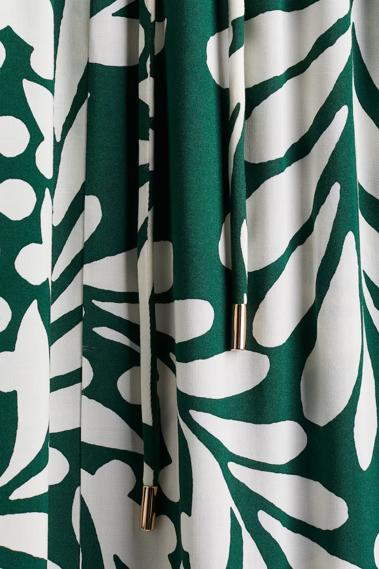 H&M Long Puff-Sleeved Dress