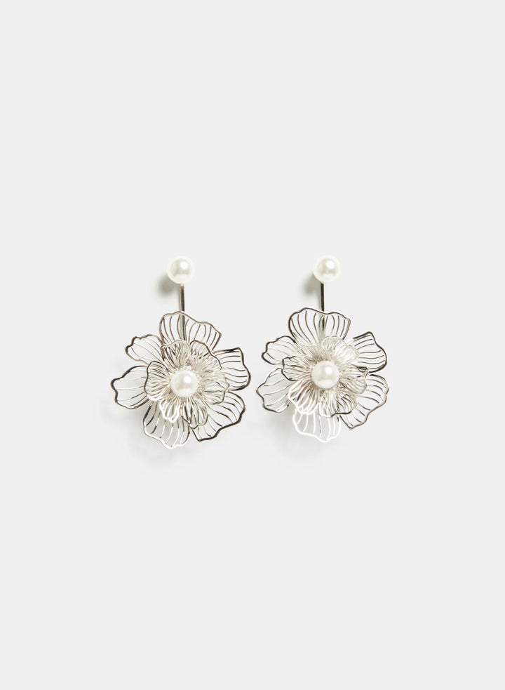 Laura Floral & Pearl Earrings