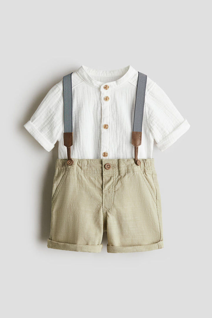 H&M 2-Piece Set with Suspenders