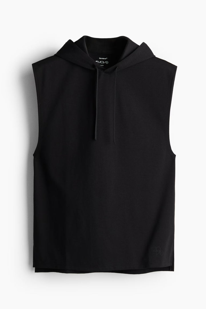 H&M Regular Fit Sleeveless Sports Hoodie in DryMove™