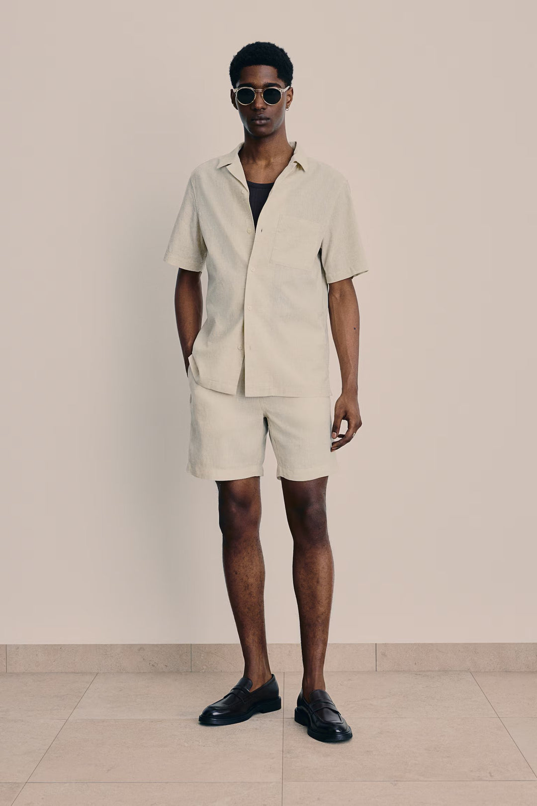 H&M Regular Fit Linen-blend Shirt