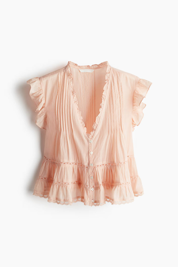 H&M Blouse with Pintucks