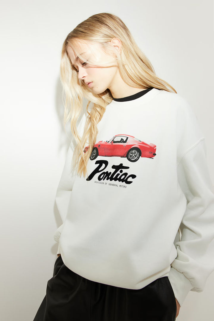 H&M Oversized Printed Sweatshirt