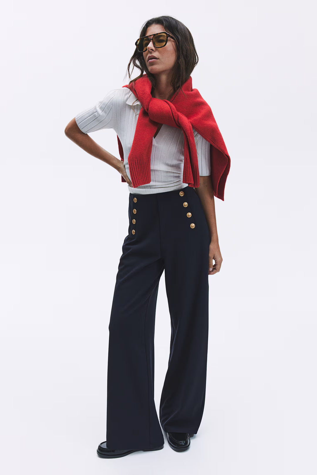 H&M Button-front Pants