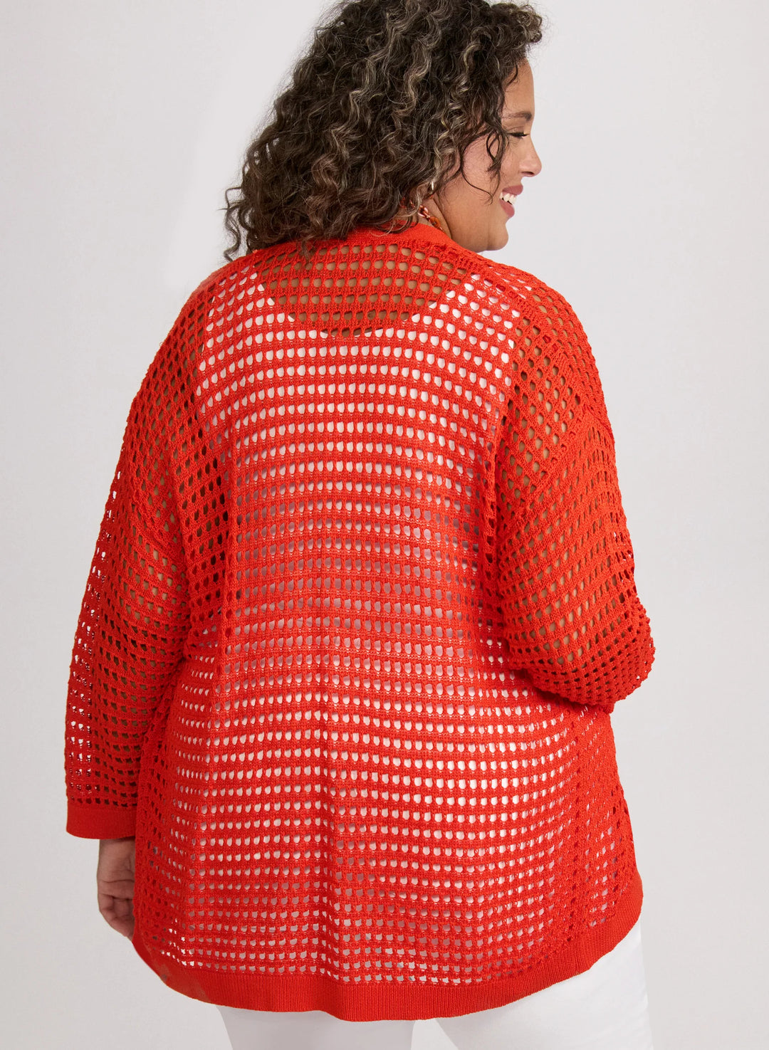 LAURA Open Knit Cardigan