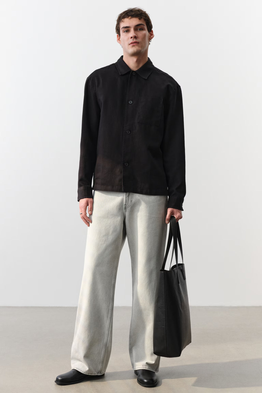 H&M Loose Straight High Jeans