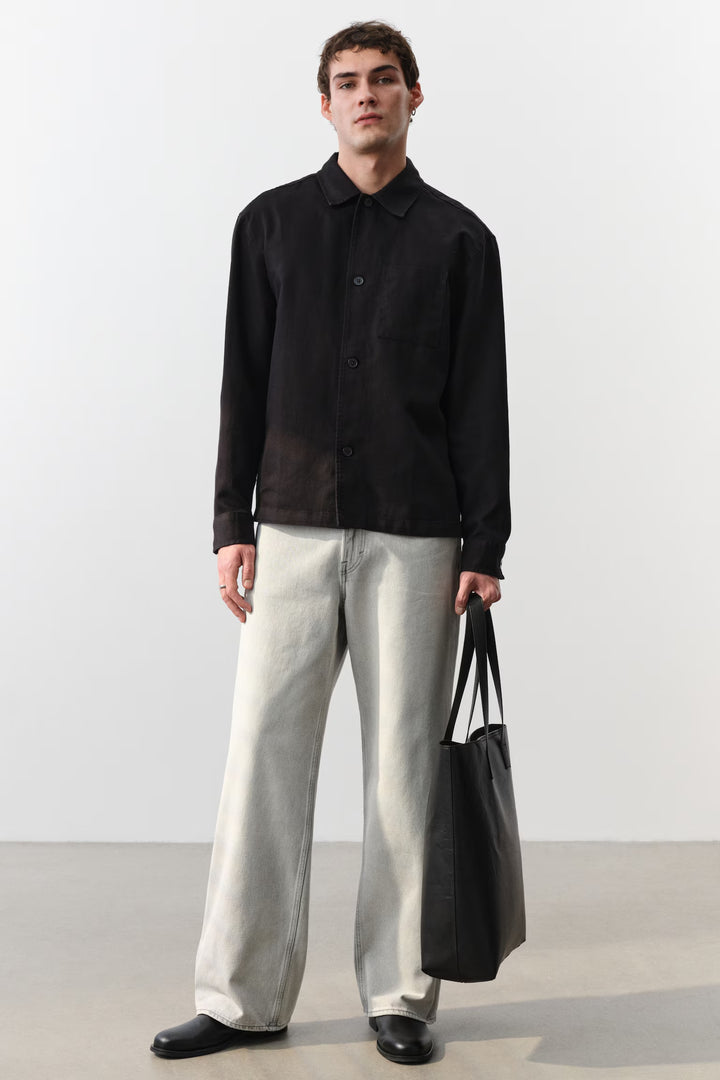 H&M Loose Straight High Jeans