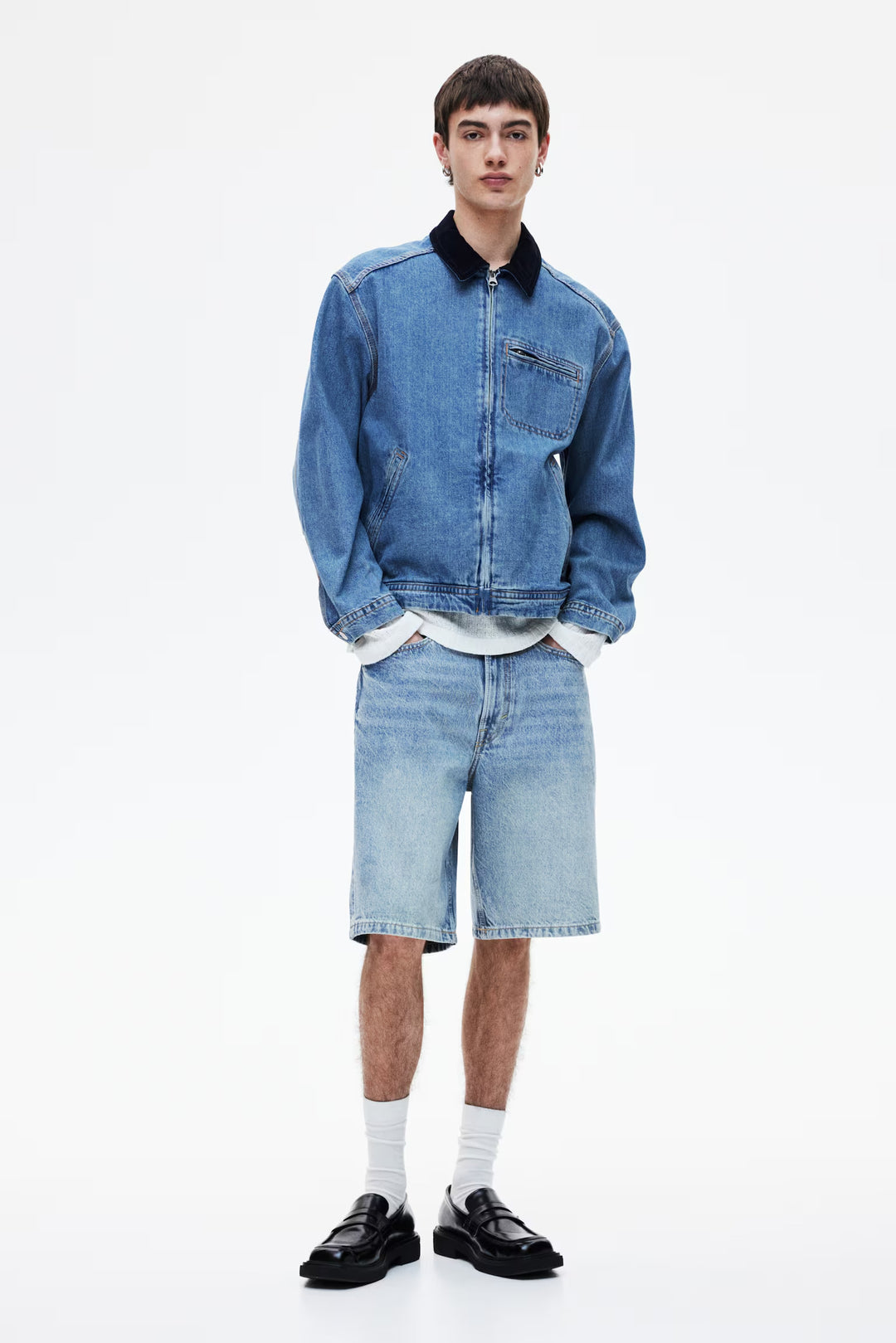 H&M Relaxed Fit Denim Shorts