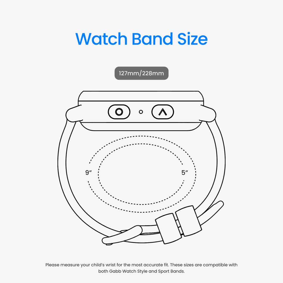 Gabb Watch 3e Kids Smartwatch, 1.41", GPS Tracker, Dark Gray Case with Black Band
