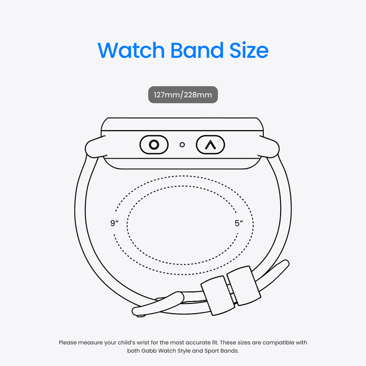 Gabb Watch 3e Kids Smartwatch, 1.41", GPS Tracker, Dark Gray Case with Black Band