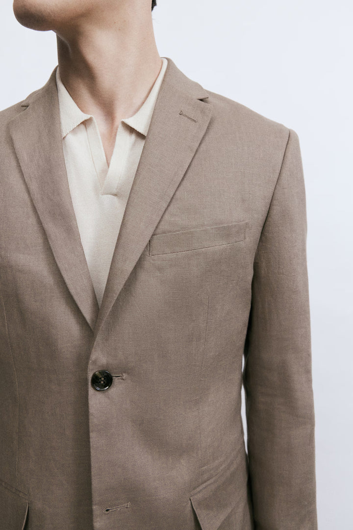 H&M Slim-Fit Linen Jacket