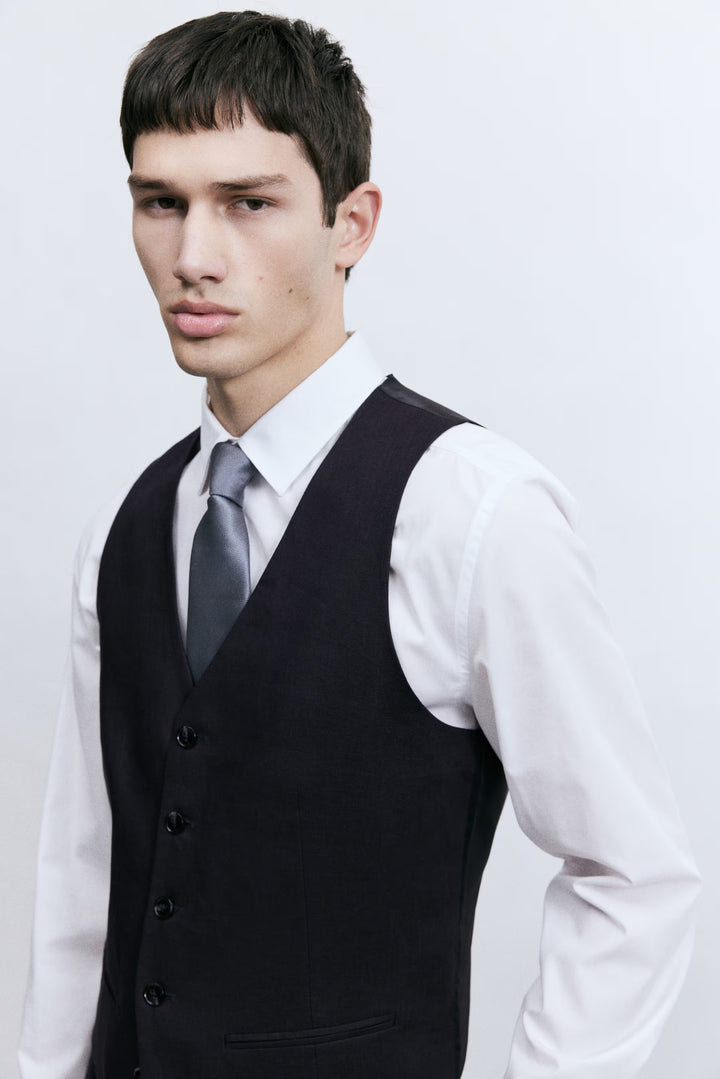 H&M Slim-Fit Linen Suit Vest