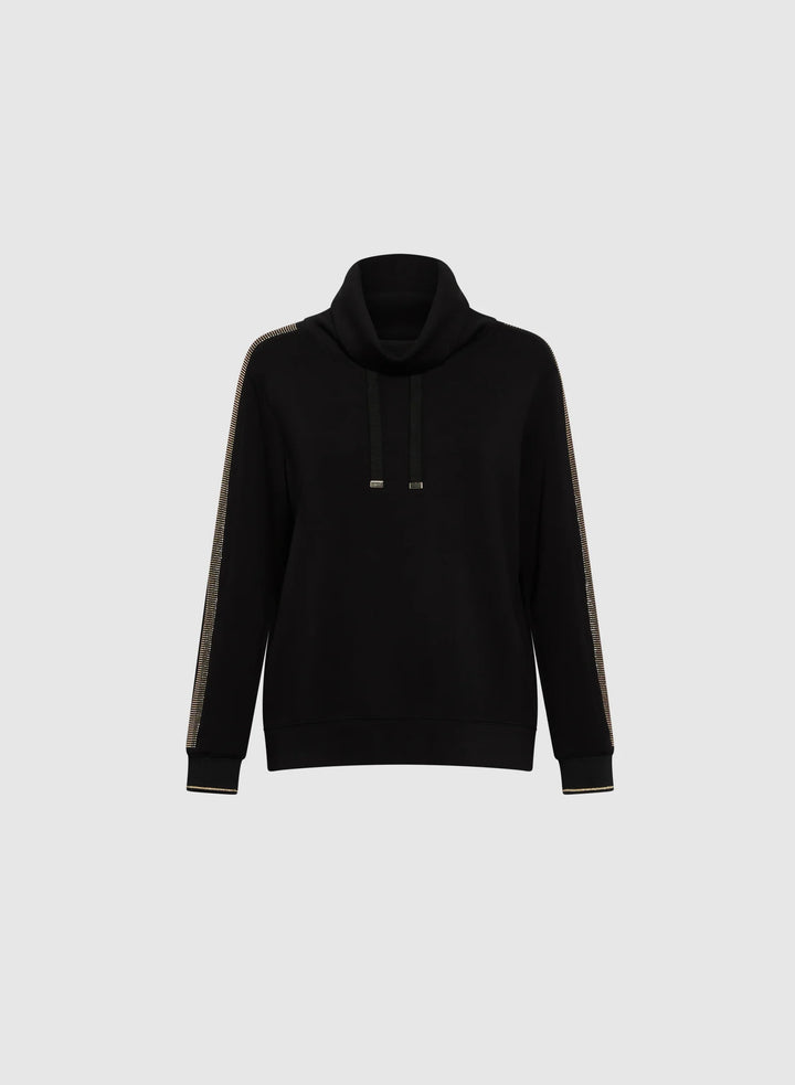 LAURA Raised Cowl Neck Top