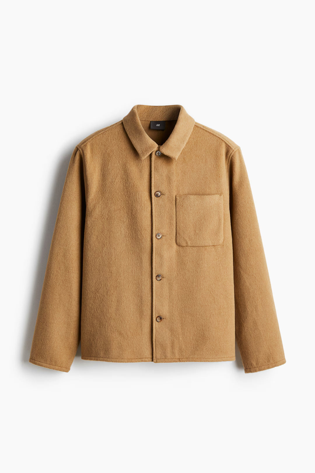 H&M Regular Fit Brushed Overshirt