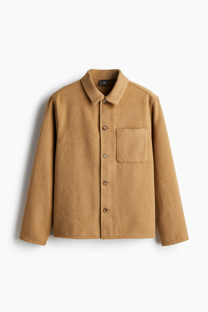 H&M Regular Fit Brushed Overshirt