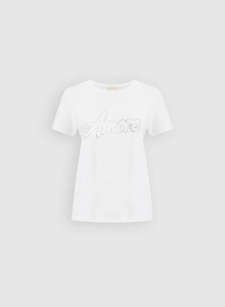LAURA Embellished Script T-Shirt
