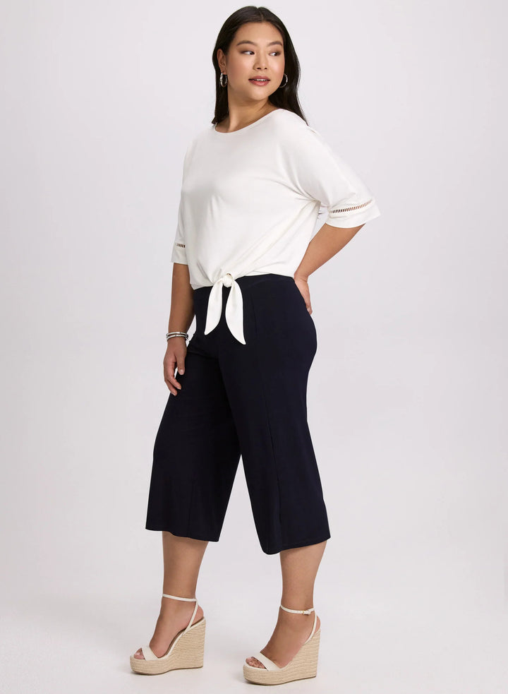 LAURA Side Slit Pull-On Capris
