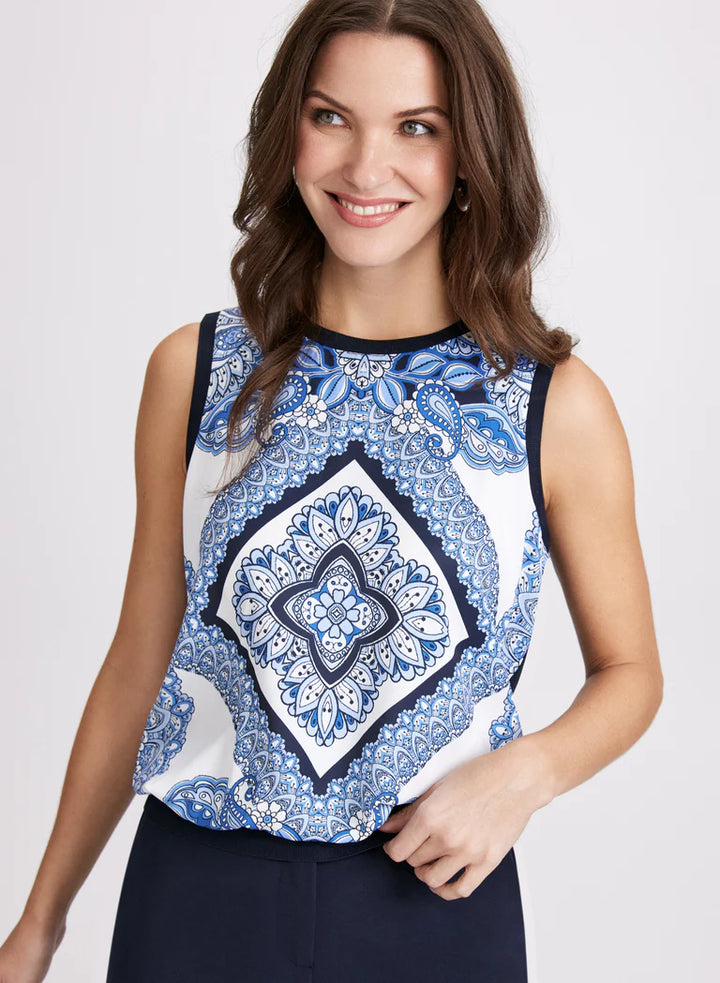LAURA Paisley Print Top