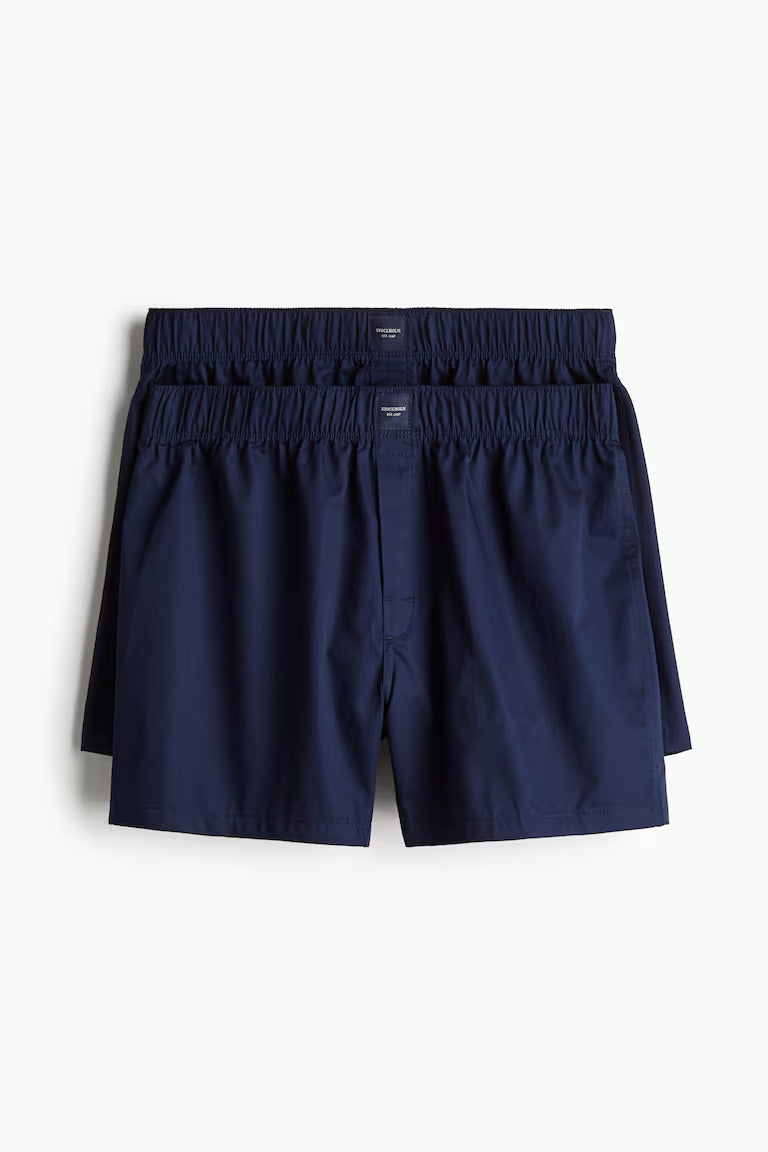 H&M 2-pack Woven Cotton Sateen Boxer Shorts