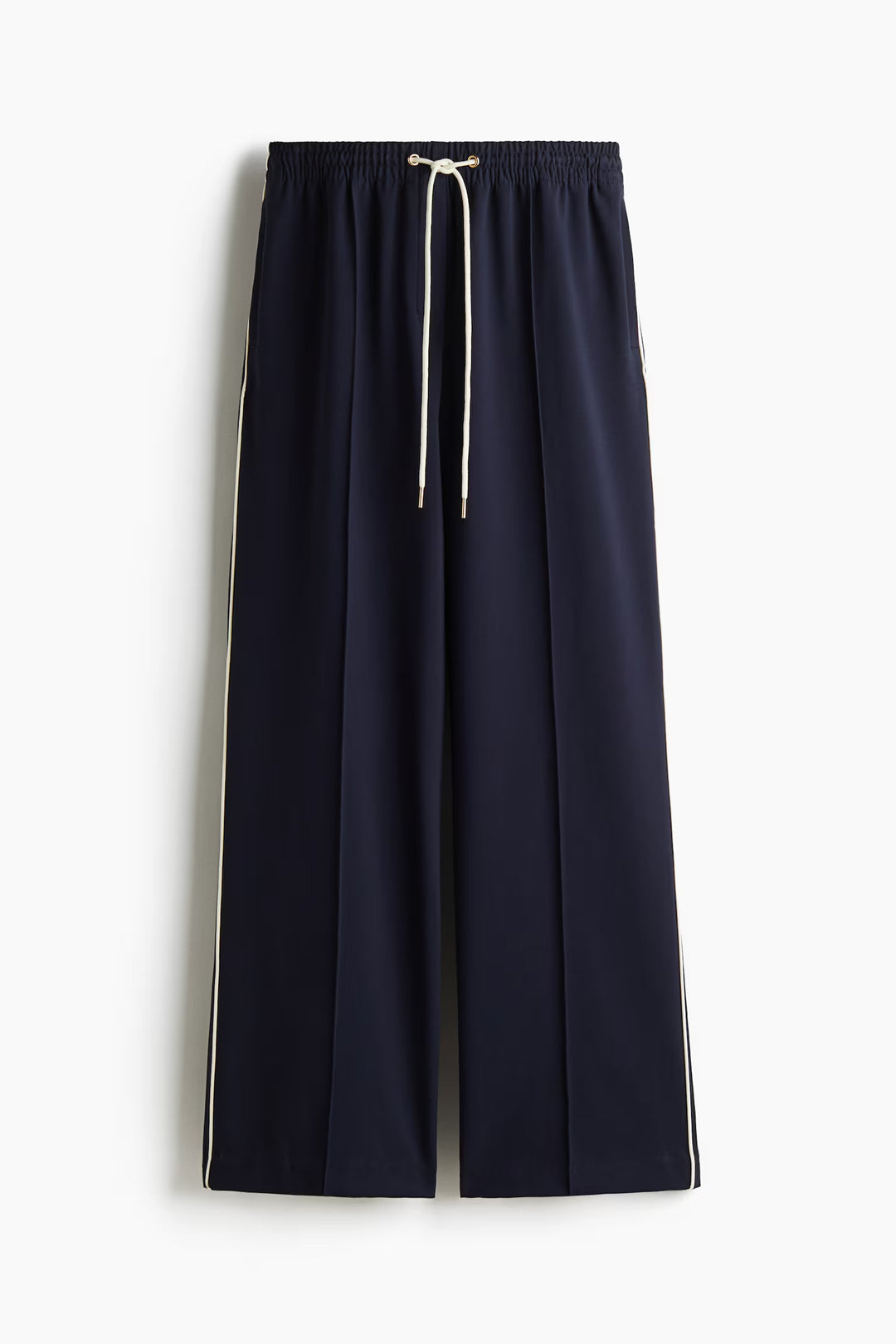 H&M Wide-Leg Twill Pants