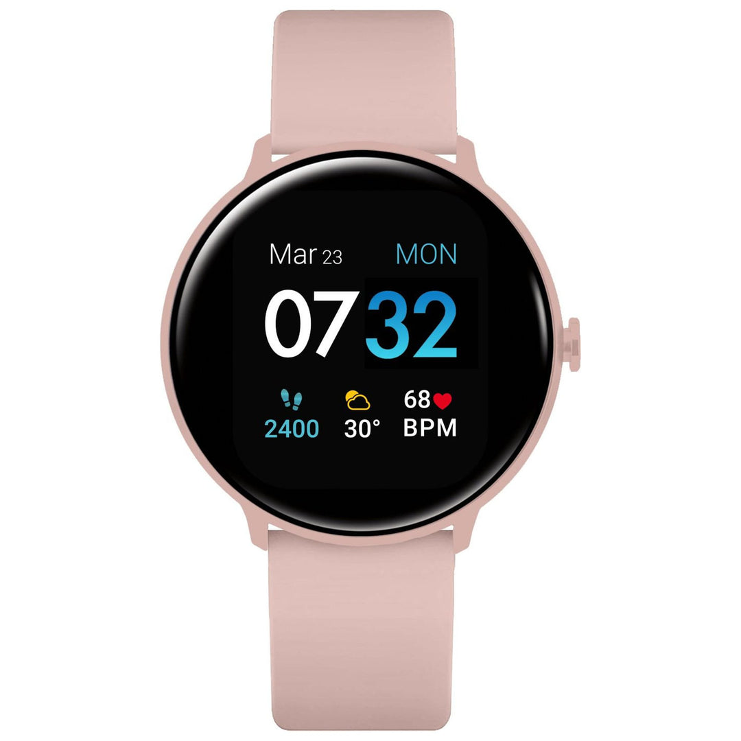 iTouch Sport 3 Smart Watch & Fitness Tracker, for Women and Men, (43mm), Blush Strap