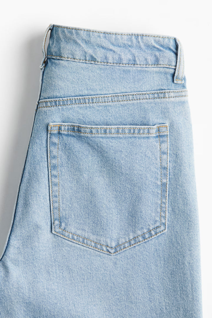 H&M High Rise Slim Straight Ankle Jeans