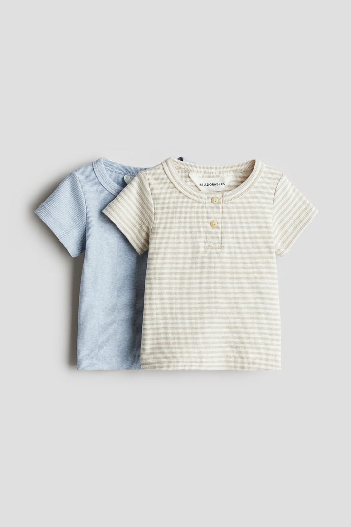 H&M 2-pack Cotton Henley Shirts