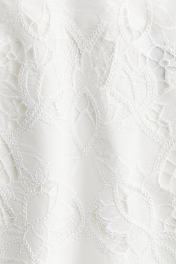 H&M Skirt with Eyelet Embroidery