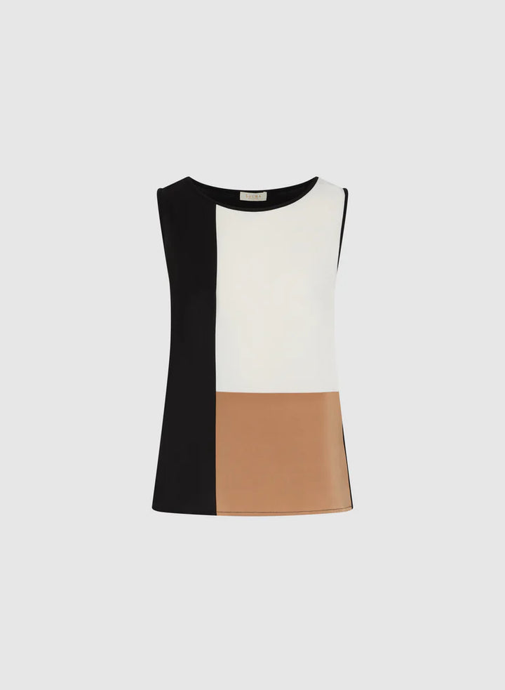 LAURA Colour Block Sleeveless Top