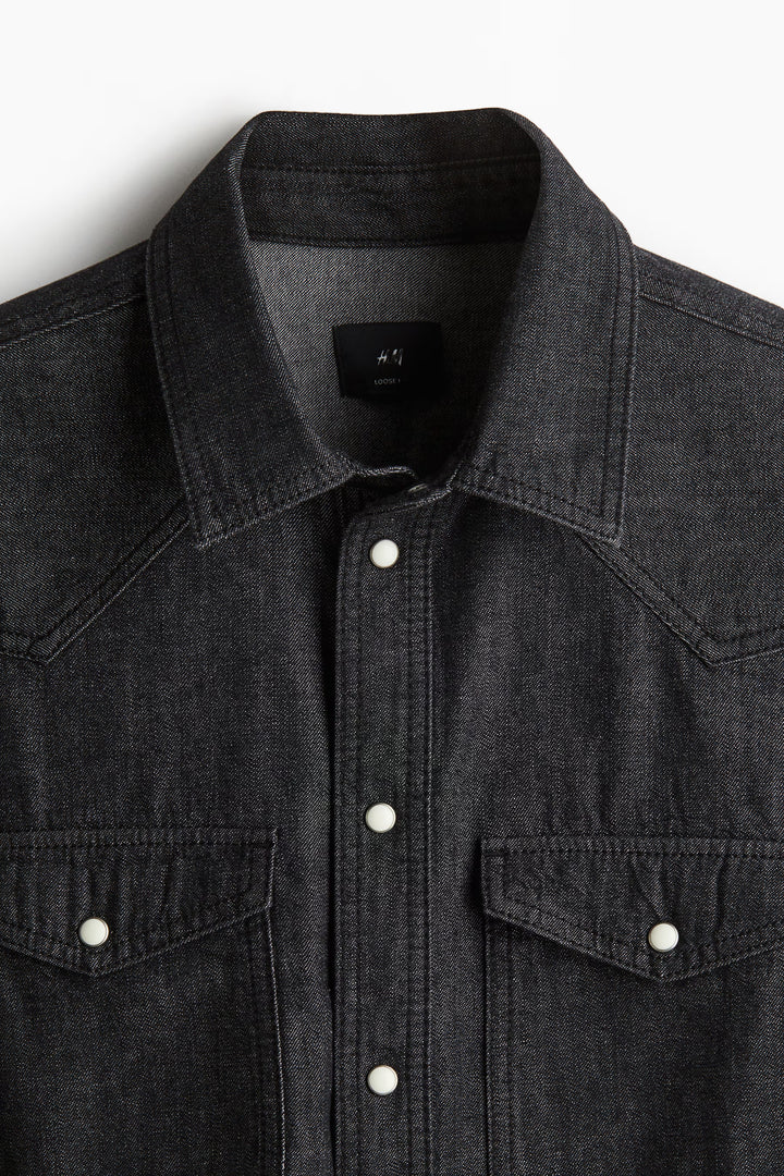 H&M Regular-Fit Denim Shirt