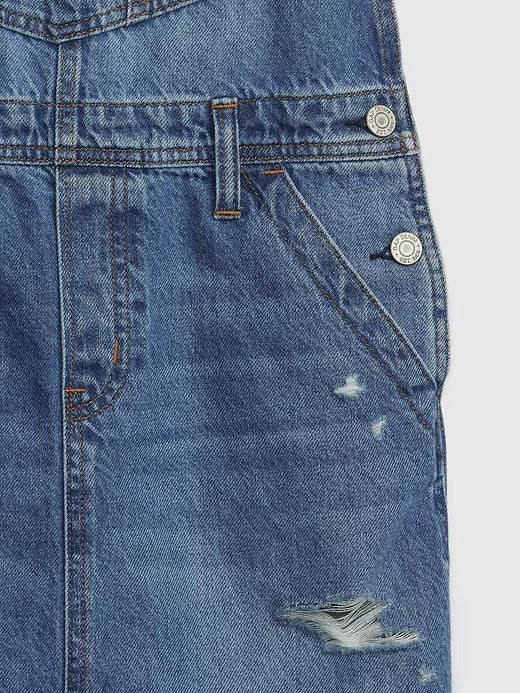 Gap Kids Denim Pinafore Dress