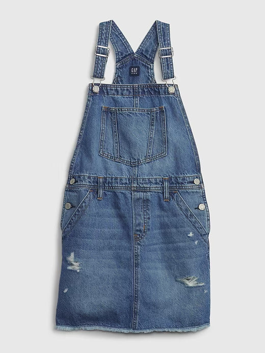 Gap Kids Denim Pinafore Dress