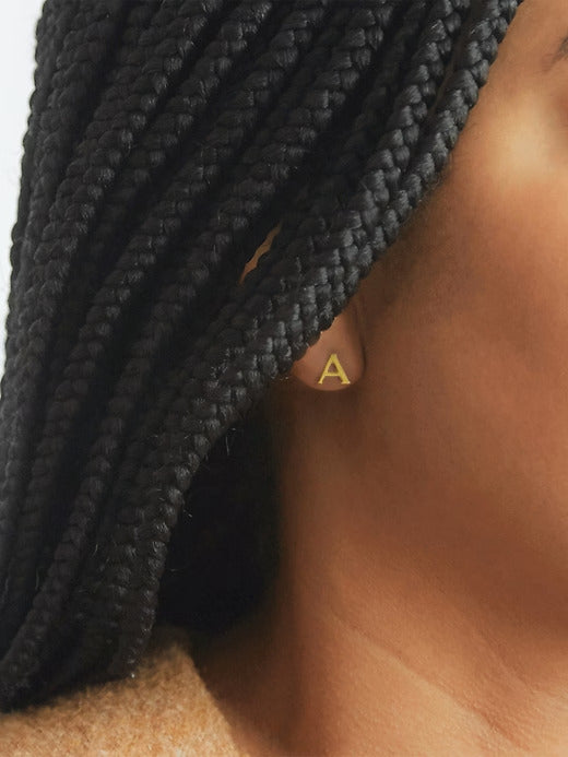 Gap Gold Initial Earrings