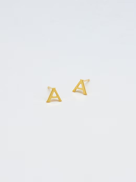 Gap Gold Initial Earrings