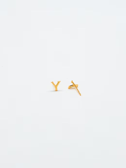 Gap Gold Initial Earrings