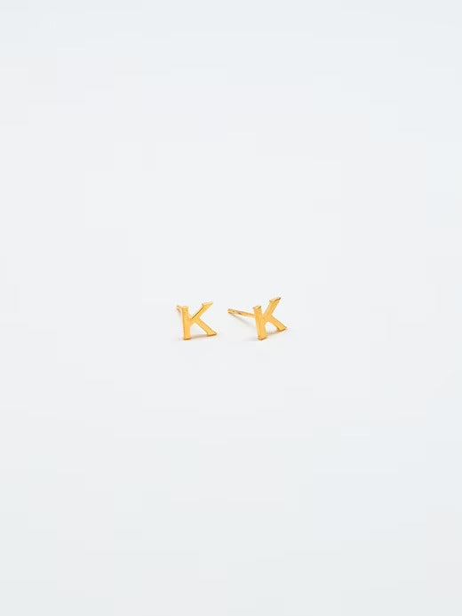 Gap Gold Initial Earrings