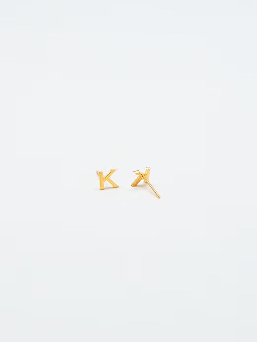 Gap Gold Initial Earrings