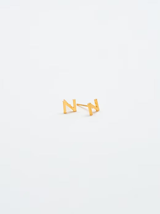 Gap Gold Initial Earrings