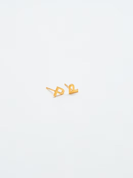 Gap Gold Initial Earrings