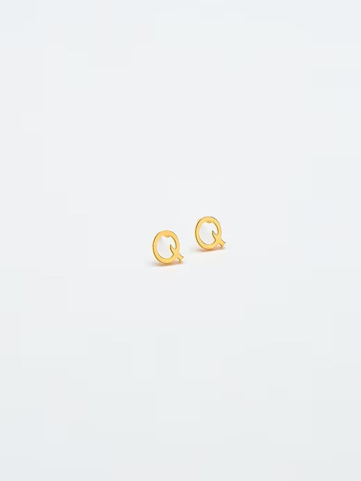 Gap Gold Initial Earrings