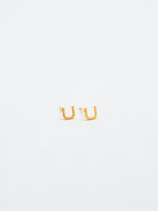 Gap Gold Initial Earrings