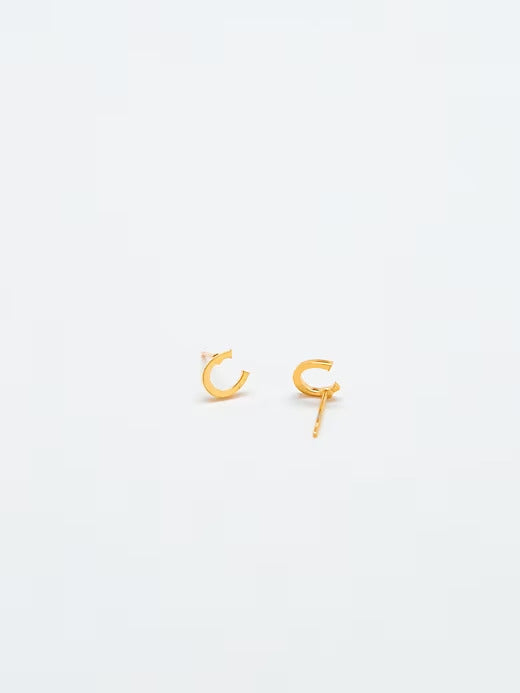 Gap Gold Initial Earrings