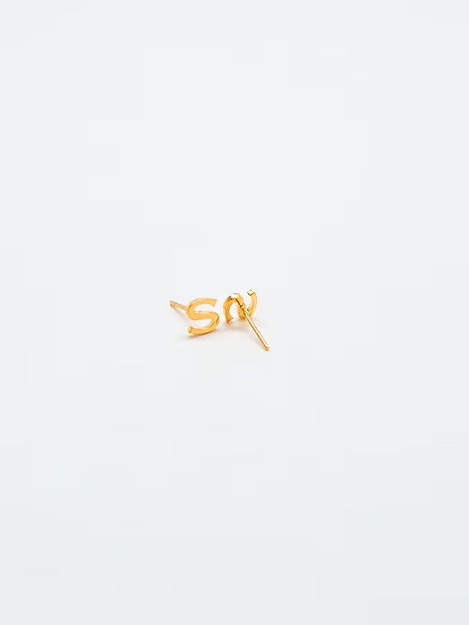 Gap Gold Initial Earrings