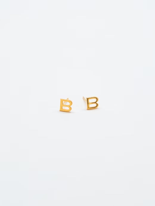 Gap Gold Initial Earrings