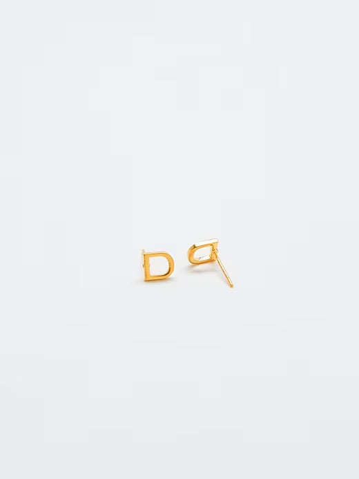 Gap Gold Initial Earrings