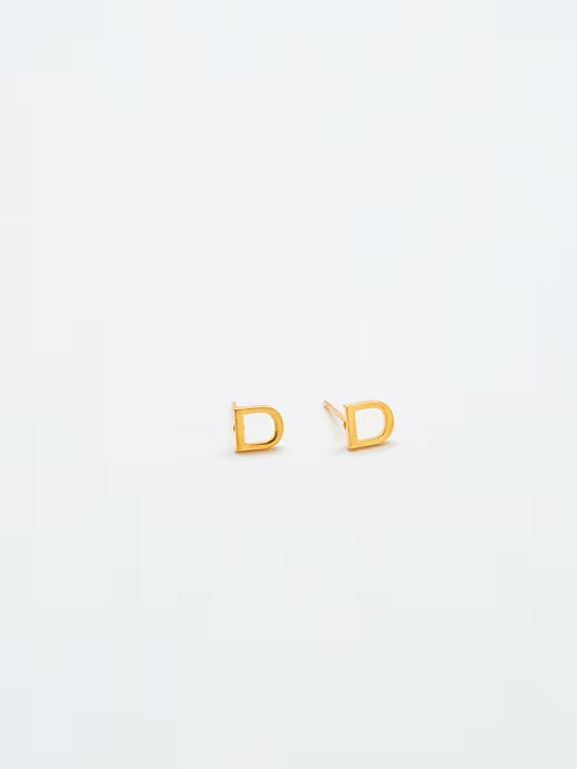 Gap Gold Initial Earrings