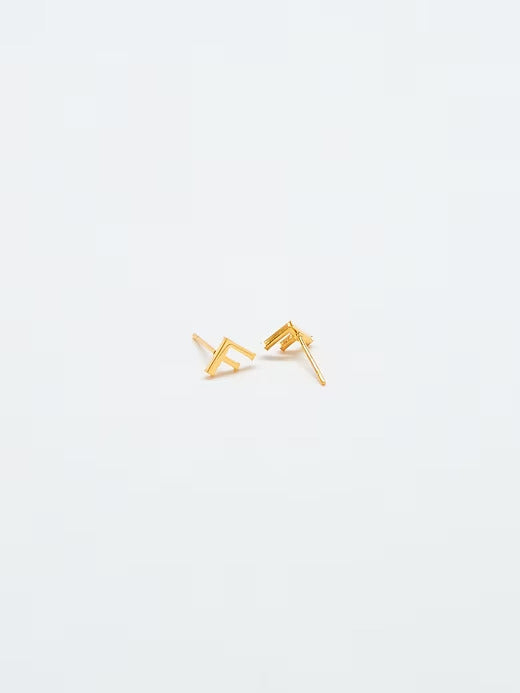 Gap Gold Initial Earrings
