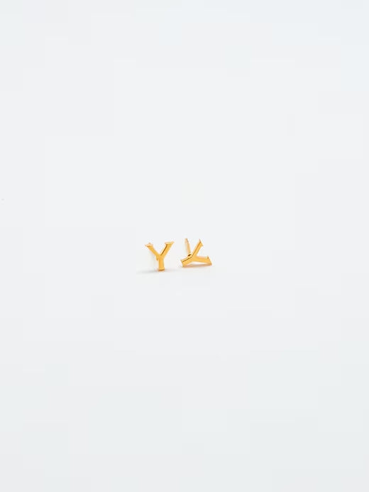 Gap Gold Initial Earrings